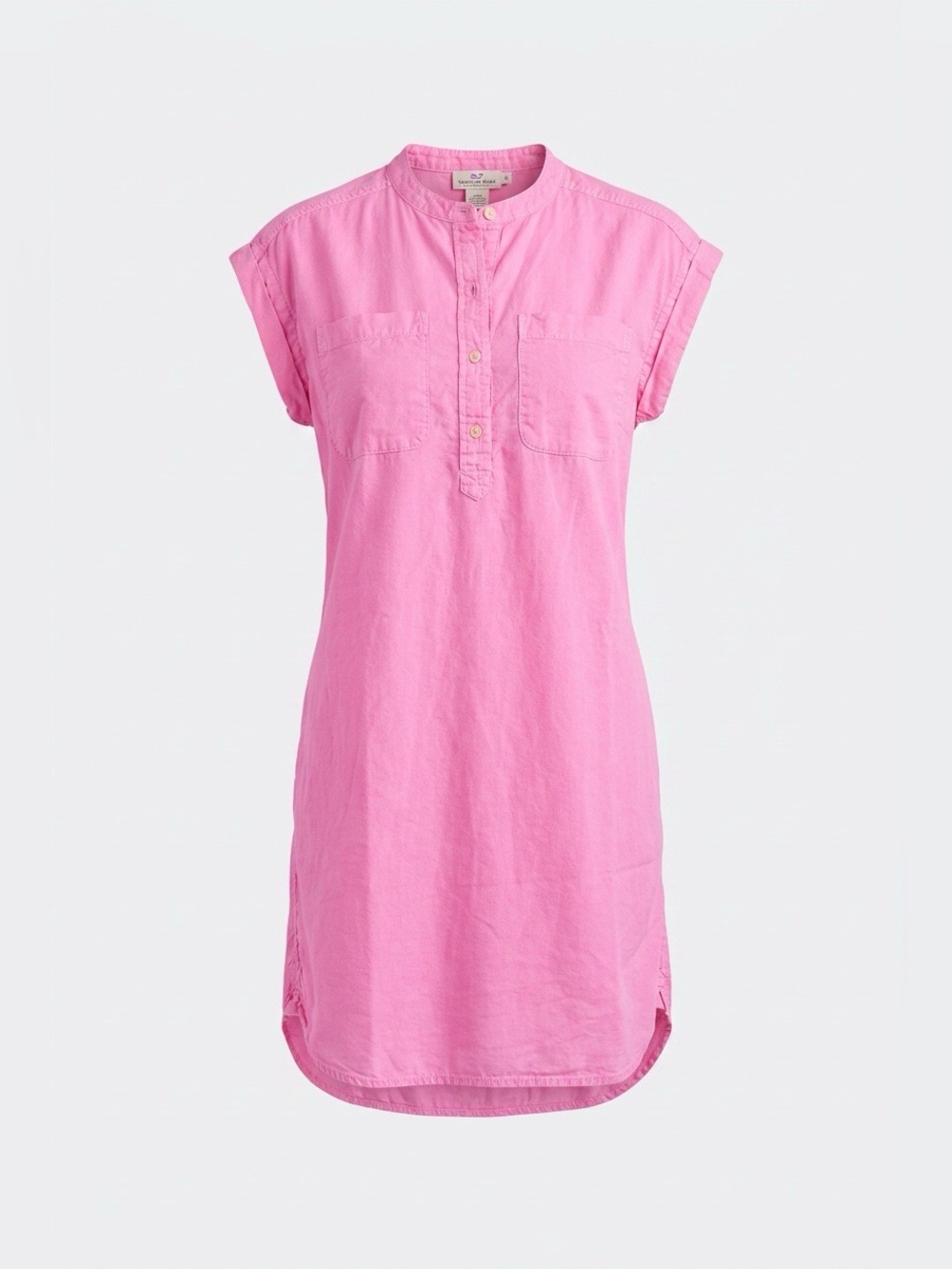 Vineyards Vines neon pink shirt  dress - size 10 🌟